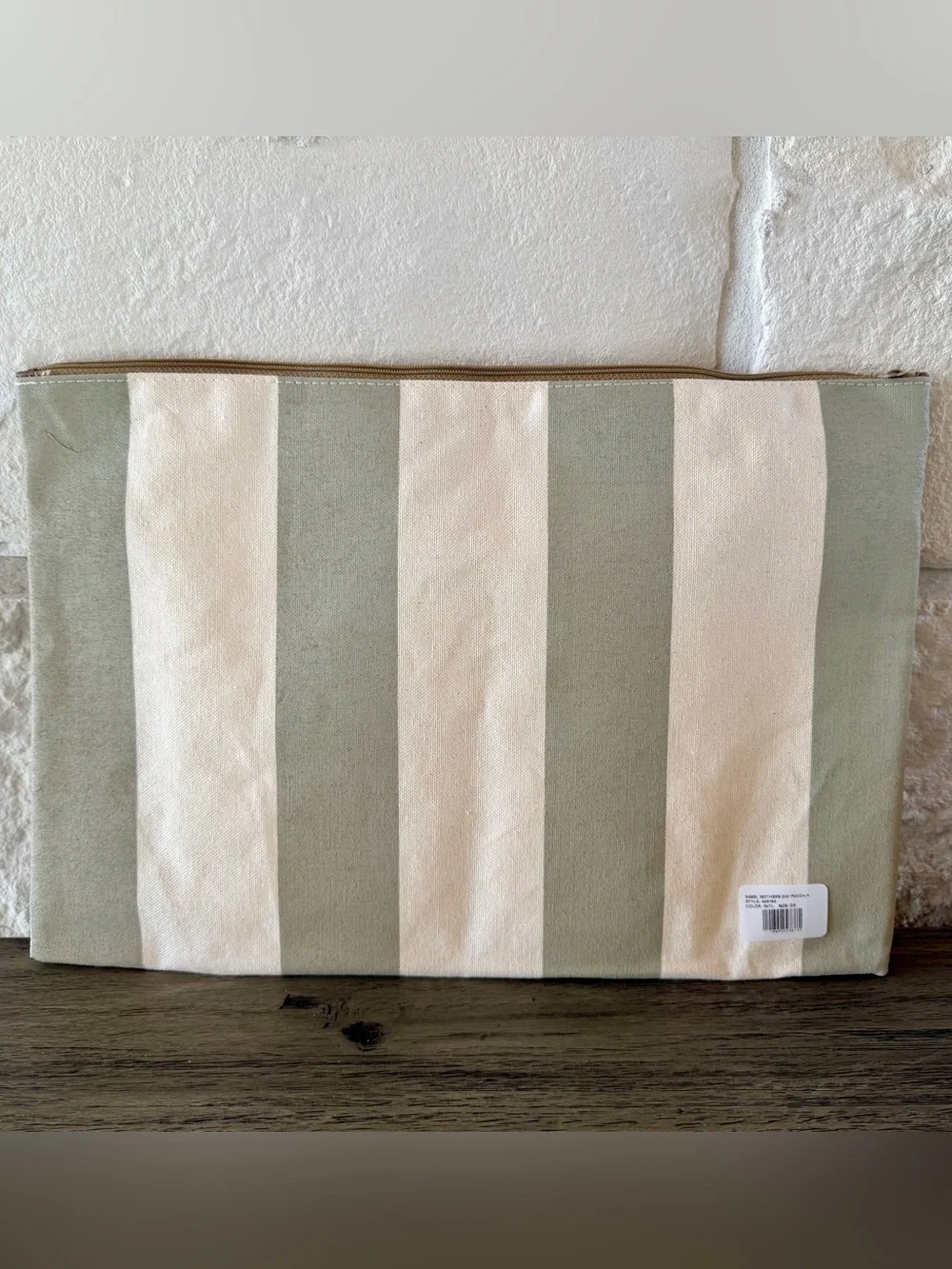 Travis Mathew Beach Club Zippered Canvas Pouch